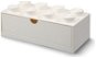 Úložný box LEGO stolní box 8 se zásuvkou - bílá - Úložný box