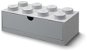Úložný box LEGO stolní box 8 se zásuvkou - šedá - Úložný box