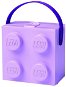 LEGO box s rukojetí - fialová - Svačinový box