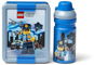 LEGO City desiatová sada (fľaša a box) – modrá - Desiatový box