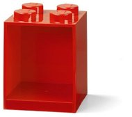 LEGO Brick 4 závesná polica - červená - Polica