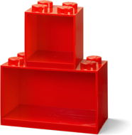 LEGO Brick Hanging Shelves, Set of 2 - Red - Shelf