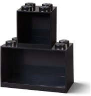 LEGO Brick Hanging Shelves, set of 2 - Black - Shelf