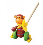 Walking monkey on a stick - Push Toy