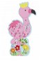 Puzzle with Numbers - Flamingo - Wooden Puzzle