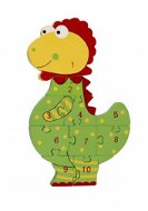 Puzzle with Numbers - Dinosaur - Wooden Puzzle