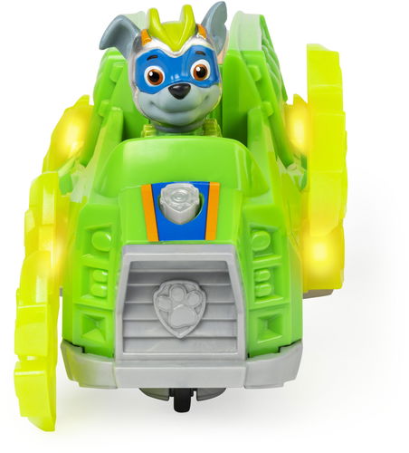 Paw Patrol, Mighty Pups Charged Up Rocky's Deluxe Vehicle with Lights and  Sounds - Game Set