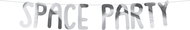 Space Party banner, blue-green - Party Accessories