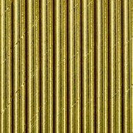 Paper straws, gold, 10 pcs - Straw