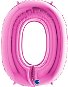 Balloons Foil Balloon, 102cm, Number "0", Pink - Balonky