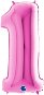 Foil Balloon, 102cm, Number "1", Pink - Balloons