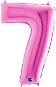 Foil balloon, 102cm, number &quot;7&quot;, pink - Balloons
