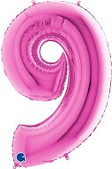 Foil balloon, 102cm, number &quot;9&quot;, pink - Balloons