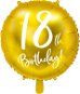 Foliový balónek, 45cm, 18th Birthday, zlatý - Balonky