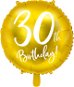 Foliový balónek, 45cm, 30th Birthday, zlatý - Balonky