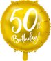 Foliový balónek, 45cm, 50th Birthday, zlatý - Balonky