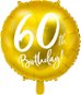 Foliový balónek, 45cm, 60th Birthday, zlatý - Balonky