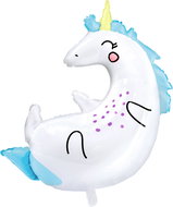 Foil balloon, 70x75cm, Unicorn, sleeping - Balloons
