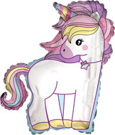 Foil Balloon, 91cm, Unicorn - Balloons