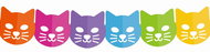 Cat garland, 18 x 3.6 m, various colours - Garland