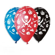 Inflatable Balloons, 30cm, Pirate, Mix of Colours, 5 pcs - Balloons