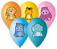 Inflatable Balloons, 30cm, Animals, Mix of Colours, 5 pcs - Balloons