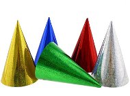 Party paper caps, metallic, mix of colours, 3pcs - Party Hats