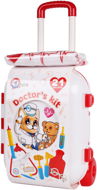 Kids Doctor Briefcase Set of Doctor's Stuff, Plastic 21 pcs in a Case on Wheels - Doktorský kufřík pro děti