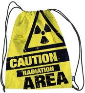 Slipper Bag Caution 30x39cm - Drawstring Bag