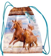 Slippers bag Horses 30x39cm - Drawstring Bag
