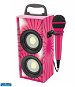 Lexibook Portable Bluetooth Speaker with Microphone and Lights - Pink - Musical Toy