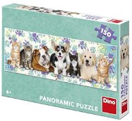 Hunde und Katzen 150 Panorama-Puzzle Neu - Puzzle