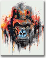 Paint by Numbers Kit - Gorilla 80x100cm without Frame and Canvas Stretching - Painting by Numbers
