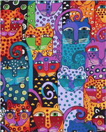 Painting by Numbers - Wild Cats 40x50cm on Canvas Stretched over Frame - Painting by Numbers