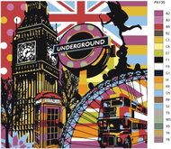 Painting by Numbers - Underground 40x40 cm on Canvas Stretched over Frame - Painting by Numbers