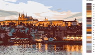 Painting by Numbers - Prague Castle 40x60cm without Frame and Stretching of the Canvas - Painting by Numbers