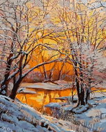 Painting by Numbers - Snowy River 80x100cm without Frame and Stretching - Painting by Numbers