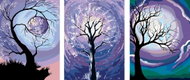 Painting by Numbers - Set Purple Moon 60x80cm without Frame and Stretching - Painting by Numbers