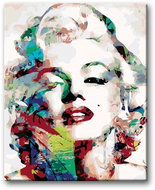 Painting by Numbers - Marilyn Monroe 40x50cm on Canvas Stretched over Frame - Painting by Numbers