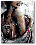 Painting by Numbers - Sensuality 40x50cm without Frame and Stretching of the Canvas - Painting by Numbers