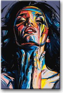 Painting by Numbers - Coloured in a Robe 80x120cm on Canvas for Frame - Painting by Numbers