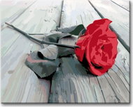 Painting by Numbers - Laid Rose 40x50cm without Frame and Stretching of the Canvas - Painting by Numbers