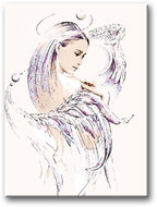 Painting by Numbers - Wings of a Virgin 40x50cm on Canvas Stretched over Frame - Painting by Numbers