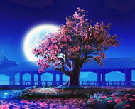 Painting by Numbers - Full Moon 80x100 on Canvas for Frame - Painting by Numbers