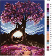 Painting by Numbers - Romantic Trees 80x100cm on Canvas for Frame - Painting by Numbers