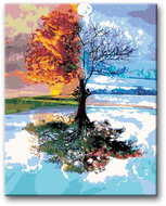 Painting by Numbers - Four Seasons 40x50cm without Frame and Stretching of the Canvas - Painting by Numbers