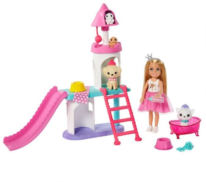 Barbie princess adventure princess chelsea game set asst Doll