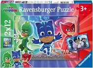 Ravensburger 076222 PJ Masks - Pyjamahelden Gut gegen Böse 2x12 Stück - Puzzle