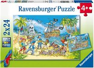 Ravensburger  050895 Piráti 2× 24 dielikov - Puzzle