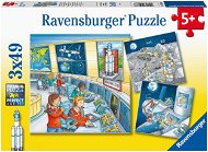 Ravensburger  050888 Astronauti 3× 49 dielikov - Puzzle